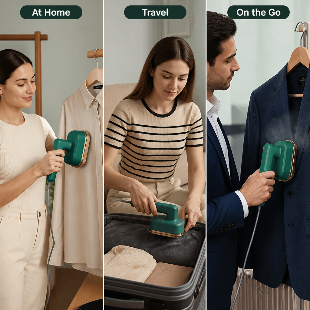 SwiftSteam™ — Look Sharp Instantly with Effortless, Travel-Ready Wrinkle Removal