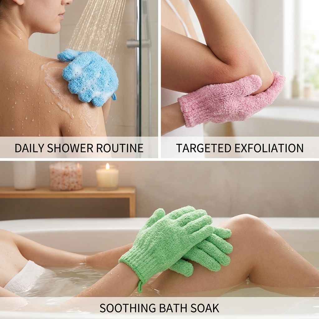 Exfolivelle™ Exfoliating Gloves — Unleash Radiant, Silky Skin Every Shower