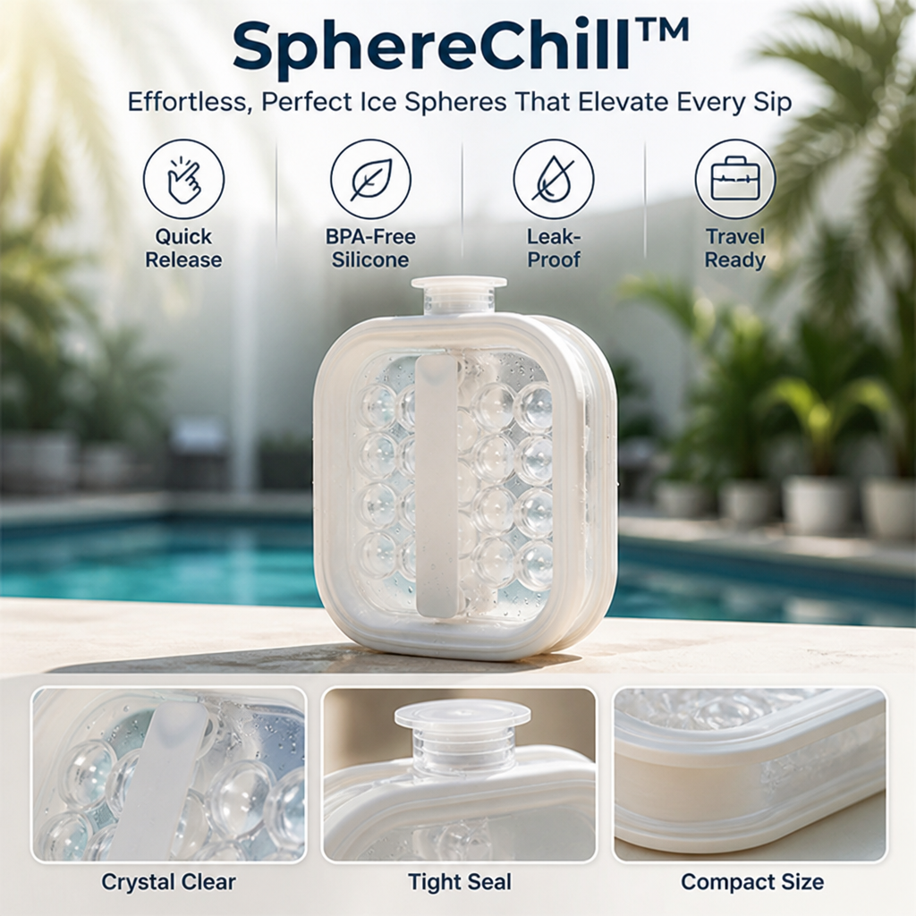 SphereChill™ — Effortless, Perfect Ice Spheres That Elevate Every Sip