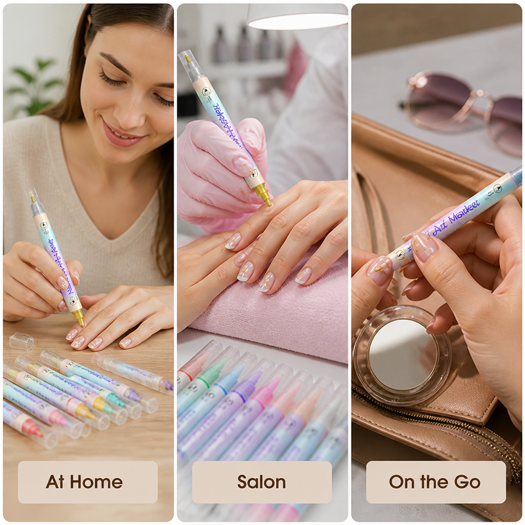 ColorLuxe™ Dual-Tip Nail Art Pens — Unleash Show-Stopping Nails That Speak Your Boldest Story