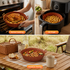 Siliskin™ Reusable Silicone Liner — Effortless Crisp Cooking with Zero Mess Every Time