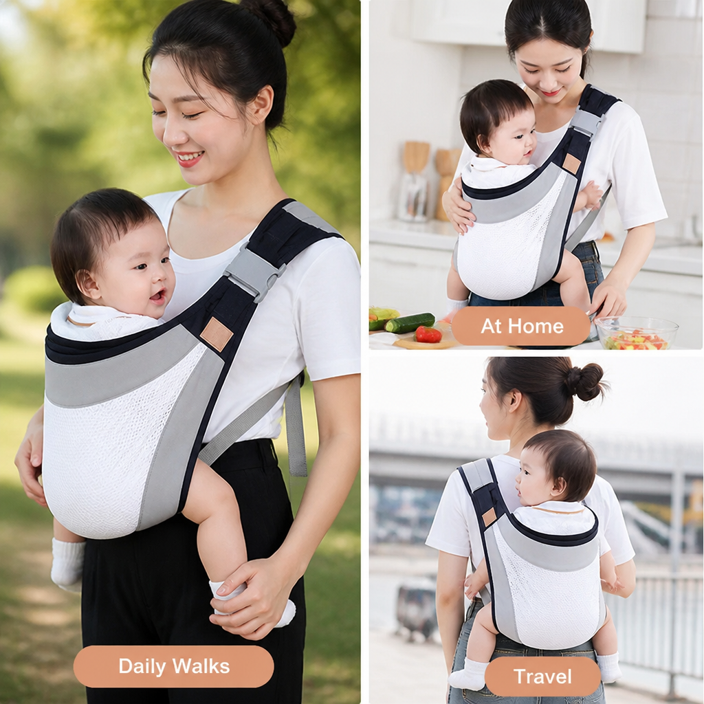 VeloriNest™ — Stay Close, Hands-Free, and Comfortably Cool All Day Long