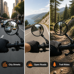 BladeSight™ — Own Every Ride with Crystal-Clear, 360° Rear Vision