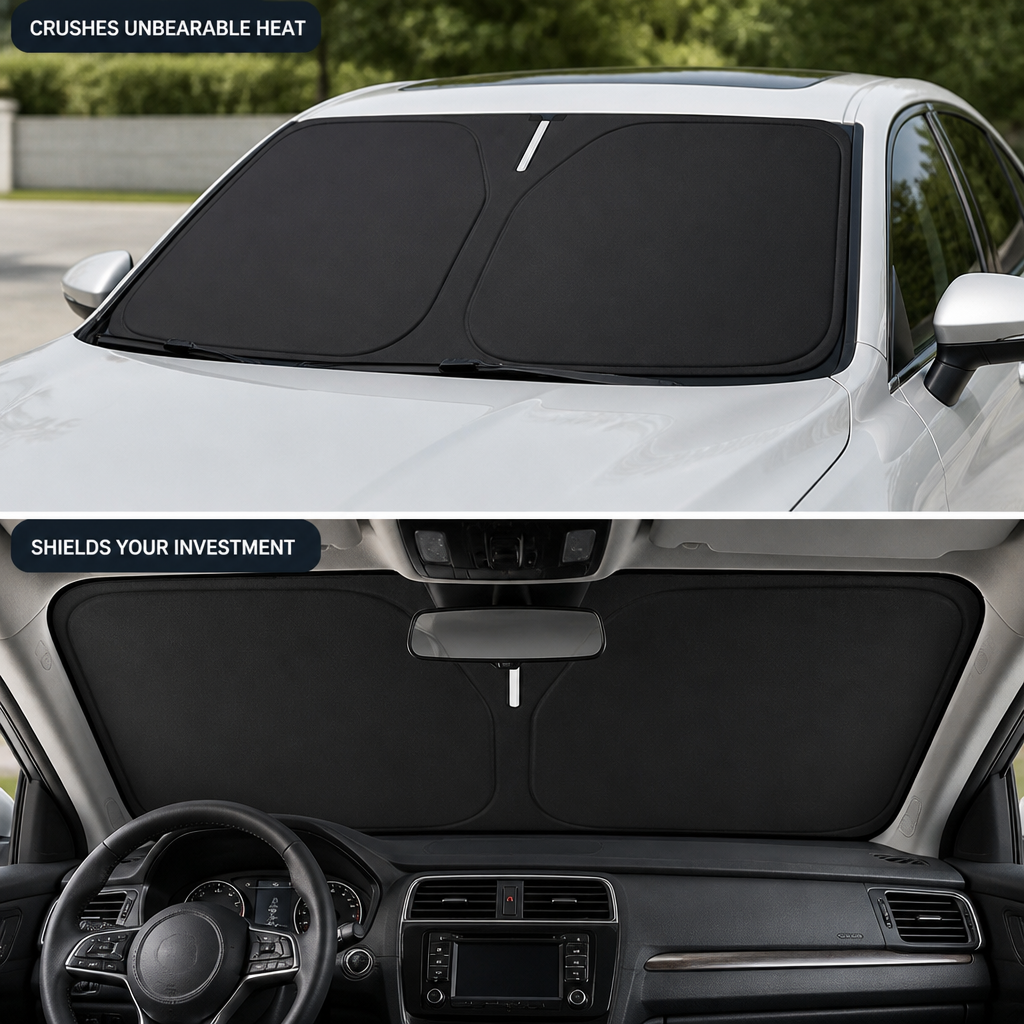 SolariShield™ — Step Into Instant Cool Comfort and Keep Your Car Looking New