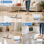 GleamEase™ — Lift everyday grime and bring back that fresh, clean-floor feeling—without the bulky bottle