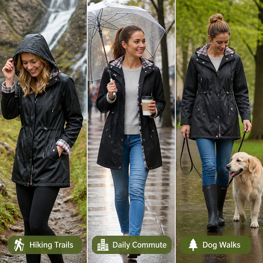 Rainara™ — Feel Unstoppable in Every Drop with Flattering, Featherlight Weatherproof Style