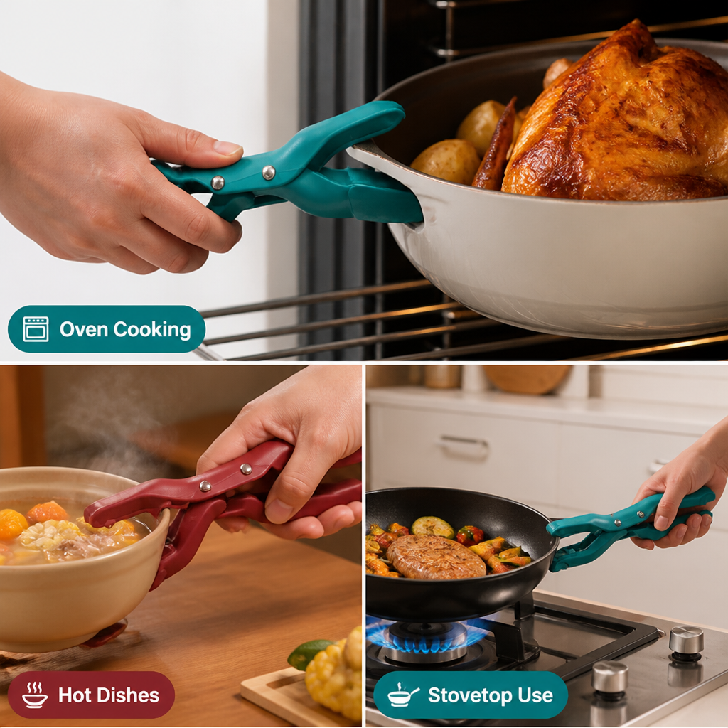 SearSafe™ — Grip Hot Cookware with Unshakable Confidence and Total Comfort