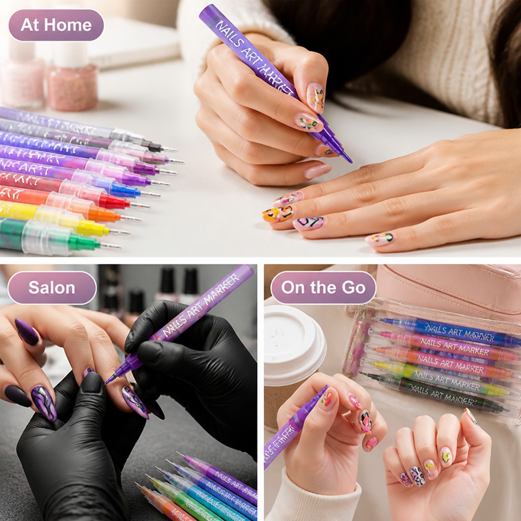 Nailivora™ 12-Color Nail Art Marker Set — Create Jaw-Dropping Designs That Turn Heads Instantly