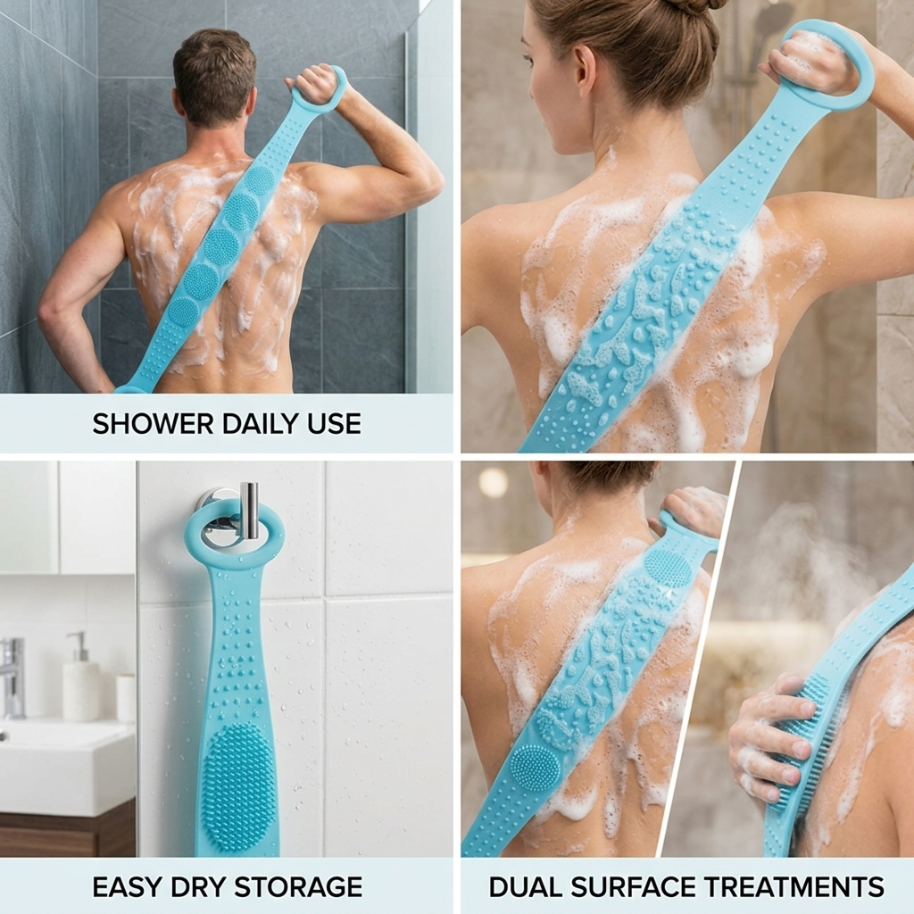 VeloraSkin™ Dual-Texture Back Scrubber — Unleash Silky, Radiant Skin You’ll Want to Show Off
