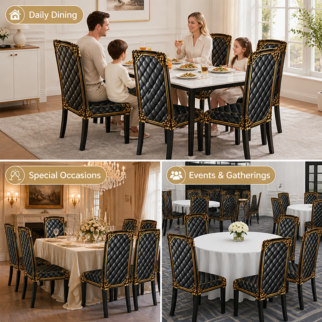 Regaluxe™ Baroque Chair Covers — Turn Every Seat Into a Throne of Unshakable Elegance and Comfort
