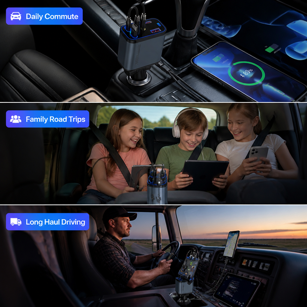 GlowSwift™ — Power All Your Devices Instantly While Transforming Your Drive Into a Starry Escape