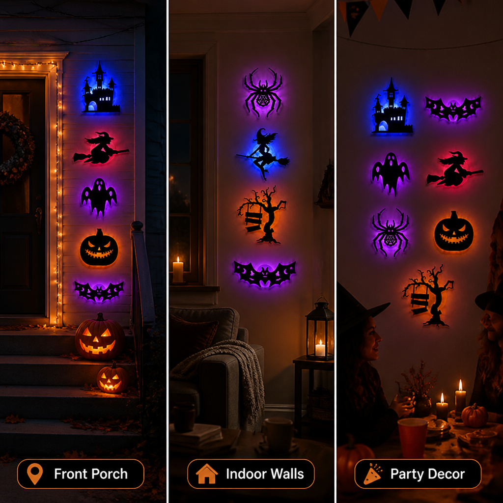 PhantomGlow™ LED Silhouette Lights — Instantly Transform Your Home Into a Spine-Chilling Masterpiece