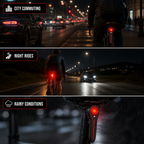 VeloPulse™ Rechargeable Rear Light — Command Attention Instantly and Ride Confidently Every Time