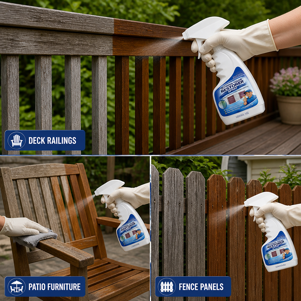 TimberLuxe™ Wood Radiance Spray — Bring Dull, Weathered Wood Back to Stunning, Sun-Protected Life