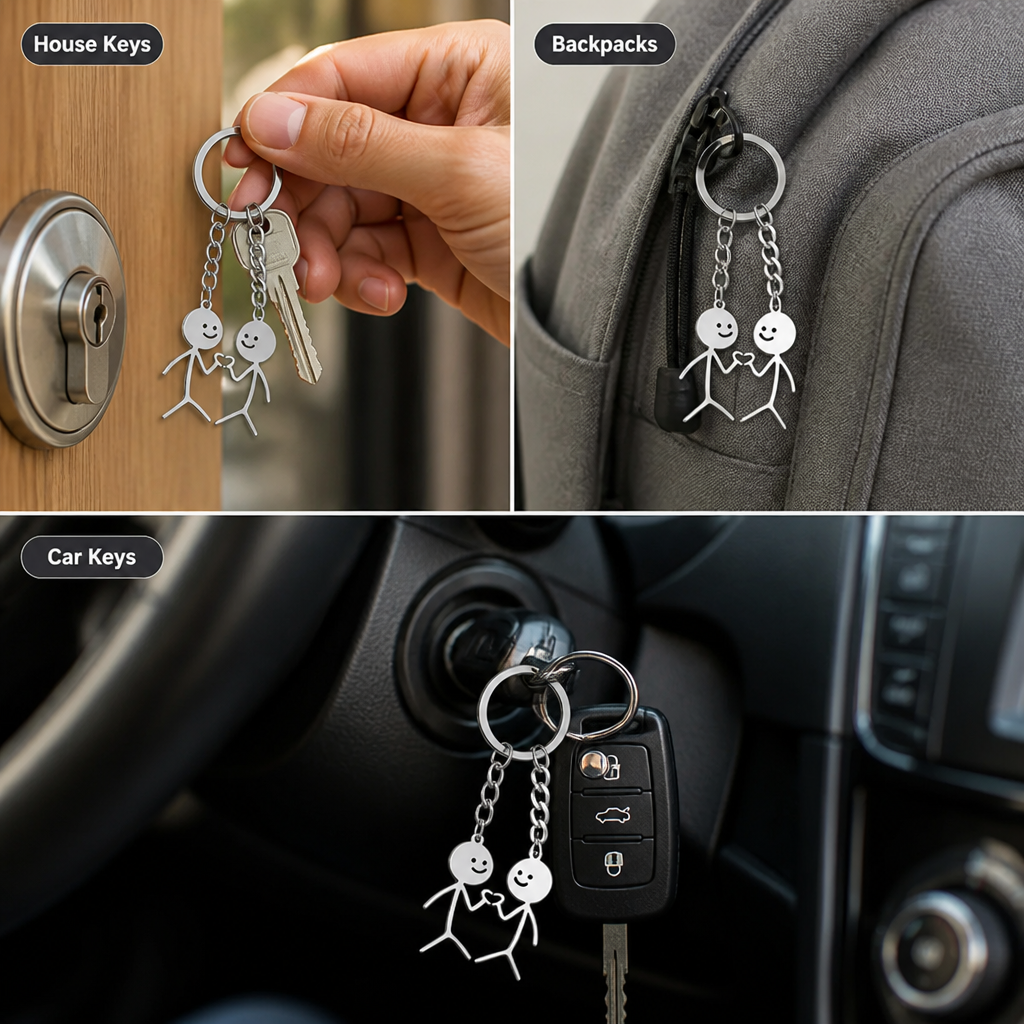 CharmiLink™ Duo Keychain — Spark Lasting Joy and Connection Every Time You Grab Your Keys