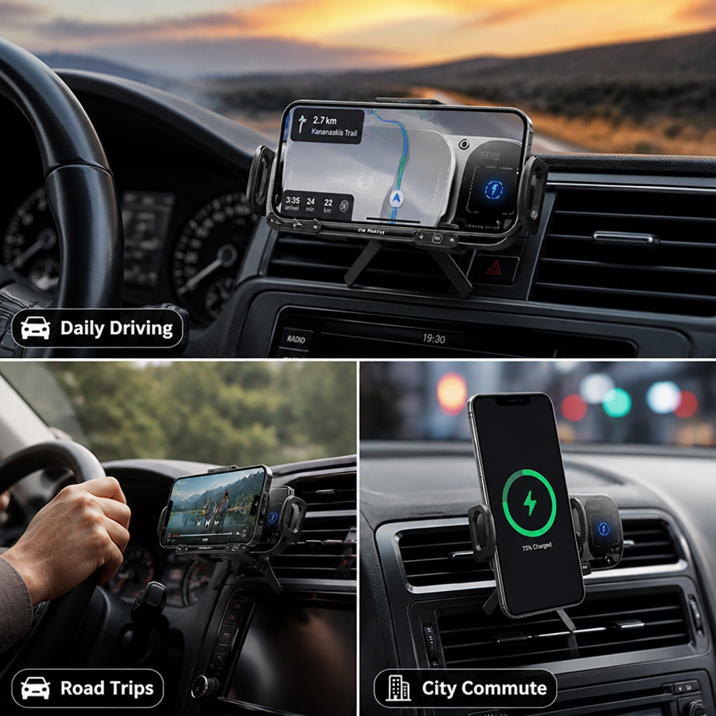 GlideCharge™ — Power Your Drive with Effortless, Hands-Free Charging
