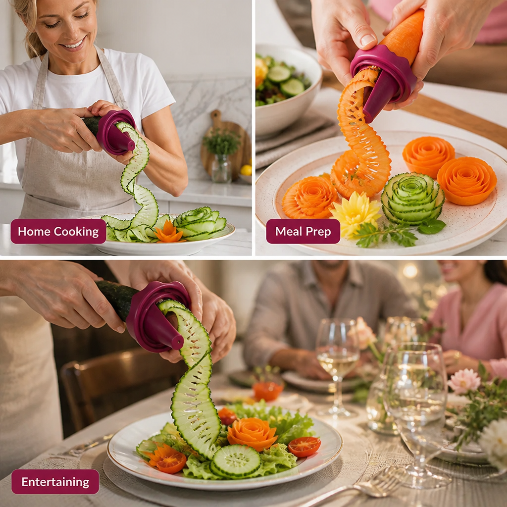 RoseCraft™ — Instantly Turn Veggies into Stunning Edible Masterpieces