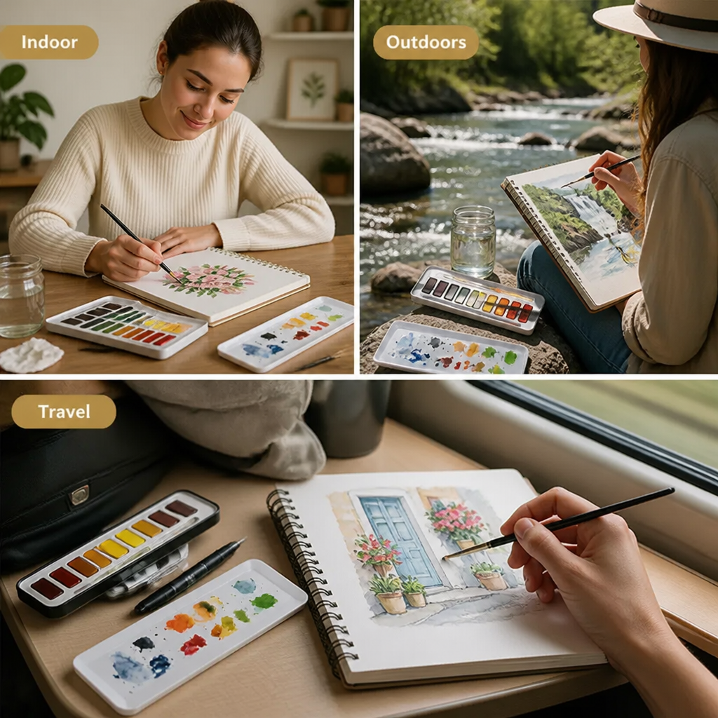 Vibranta™ Watercolor Kit — Ignite Your Creative Spirit with Every Vivid Stroke