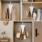 ClariSpace™ Rotating Triangle Hanger — Unlock Instant Closet Calm and Effortless Access Every Day