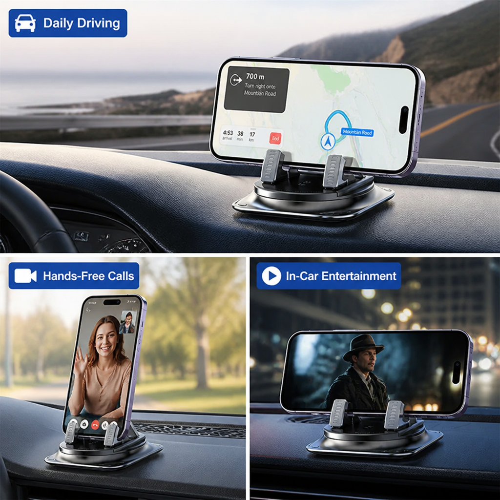 GripNest™ — Lock Your Phone Firmly and Drive with Total Confidence