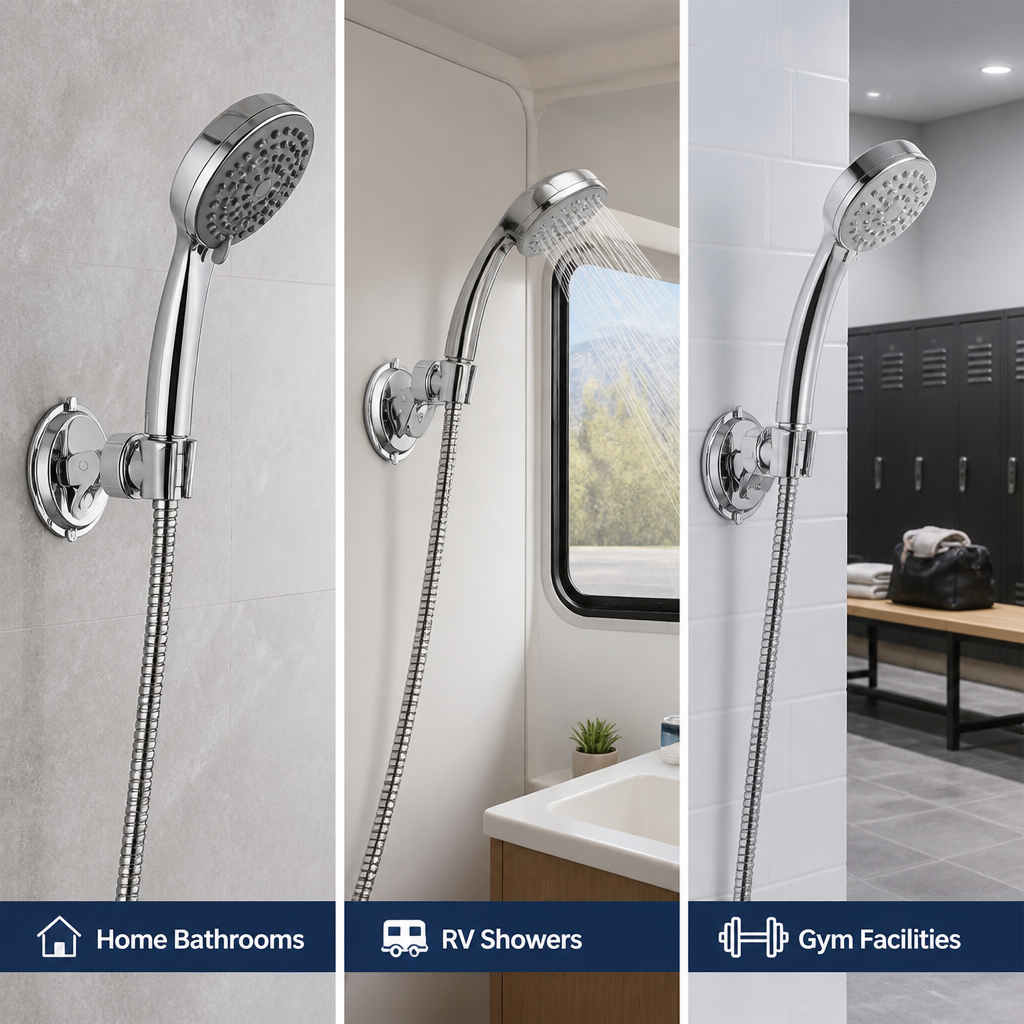 AquaGrip™ — Lock In Your Perfect Shower Angle Instantly Without Drills or Damage