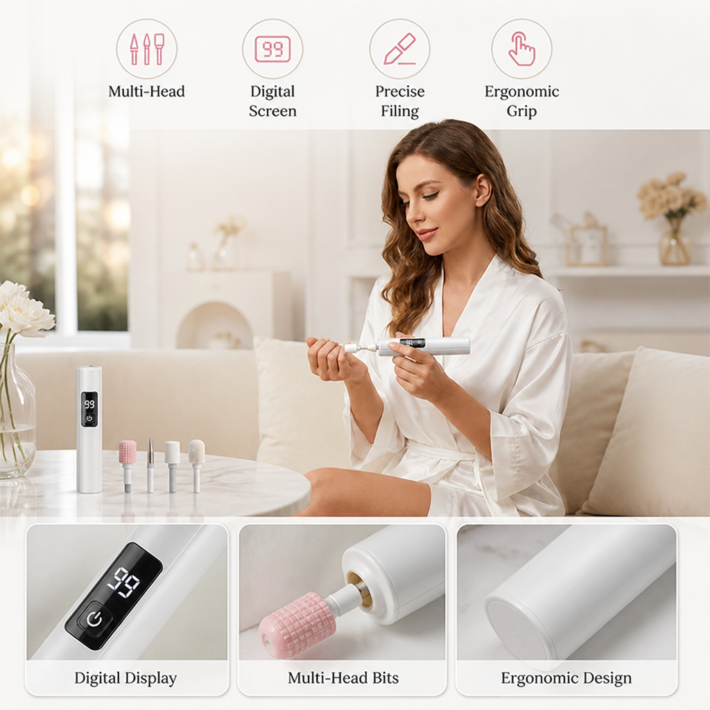 PoliLuxe™ Electric Nail Drill Set — Master Salon-Worthy Nails That Command Attention Instantly