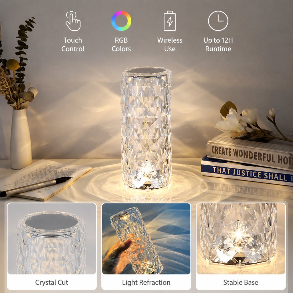 AuraLume™ Prism Lamp — Instantly Transform Any Space into Your Personal Mood Haven
