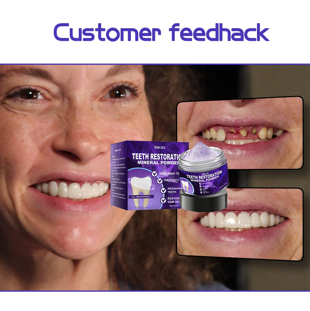 PureDentrix™ Teeth Renewal Mineral Powder — Repair, Brighten & Protect Your Smile for Confident, Pain-Free Days