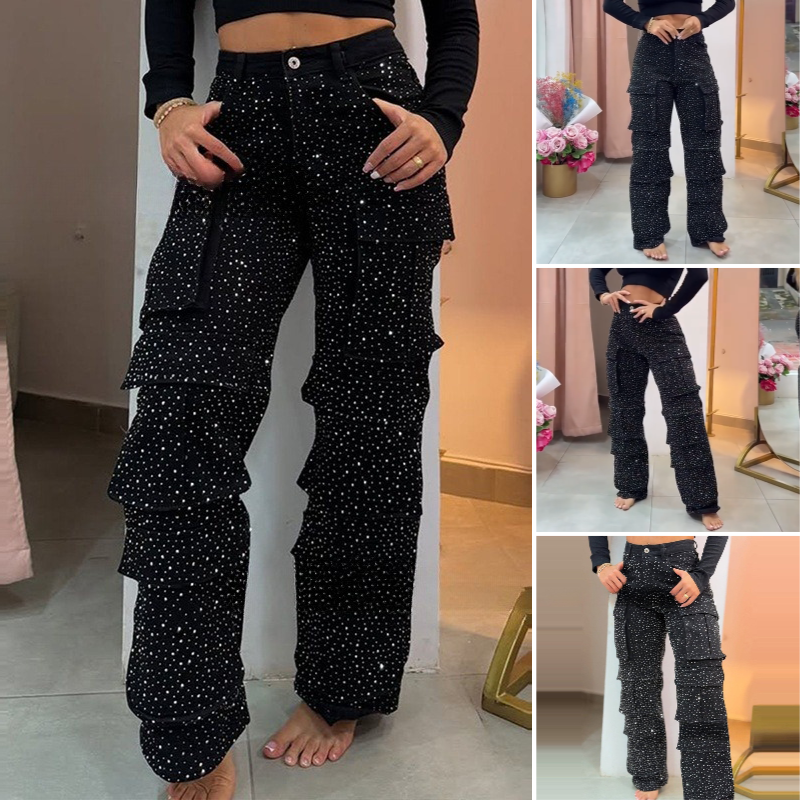LustraLuxe™ Wide-Leg Pants — Step Into Unforgettable Shine and Cloud-Like Comfort