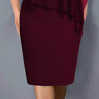 Lumevera™ Rhinestone V-Neck Cape Dress — Own the Spotlight with Effortless Glamour and Confidence