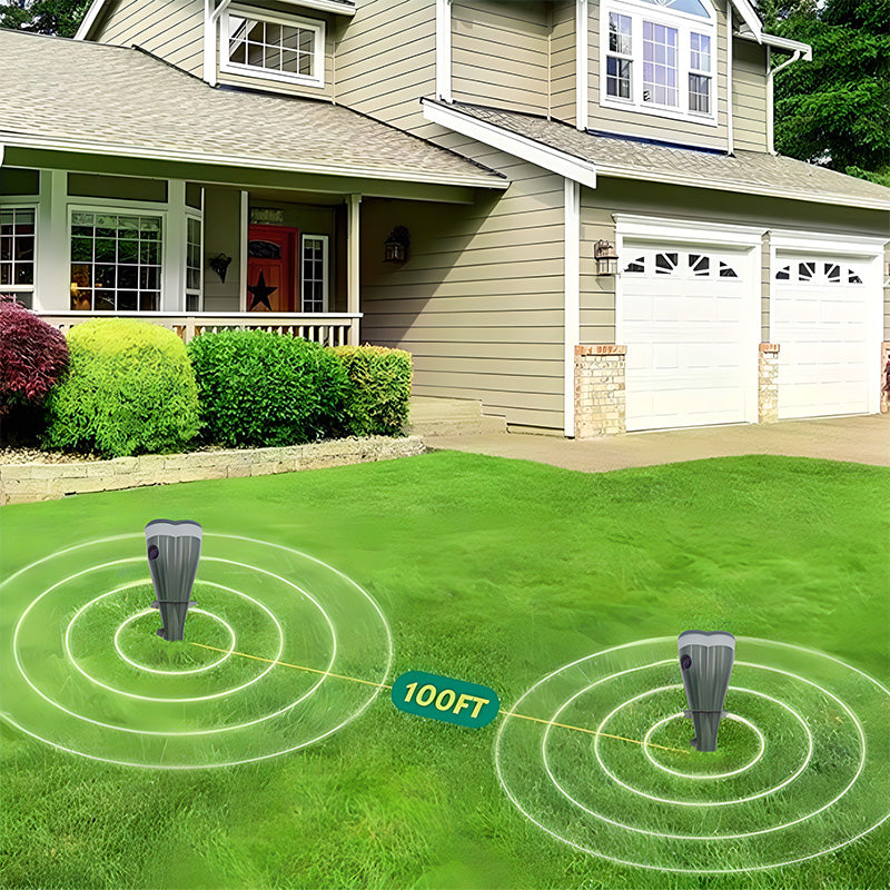 LumiGuard™ — Silent Solar Power That Keeps Your Garden Perfect and Pest-Free