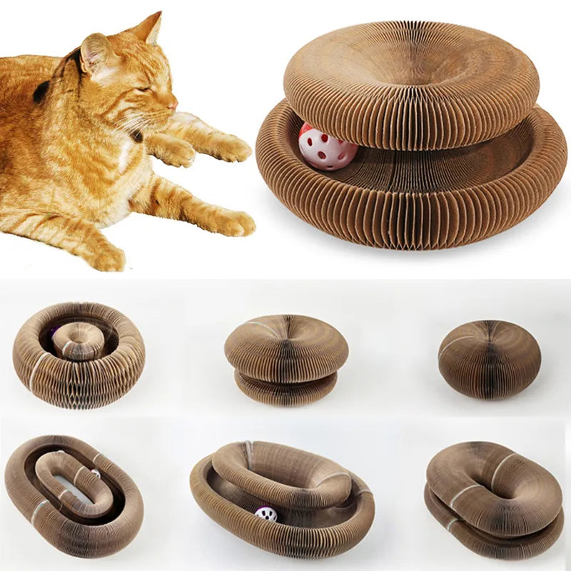 ClawVista™ Fold & Play Scratch Board — Turn Your Cat’s Claws Into Happy Play, Not Furniture Fury