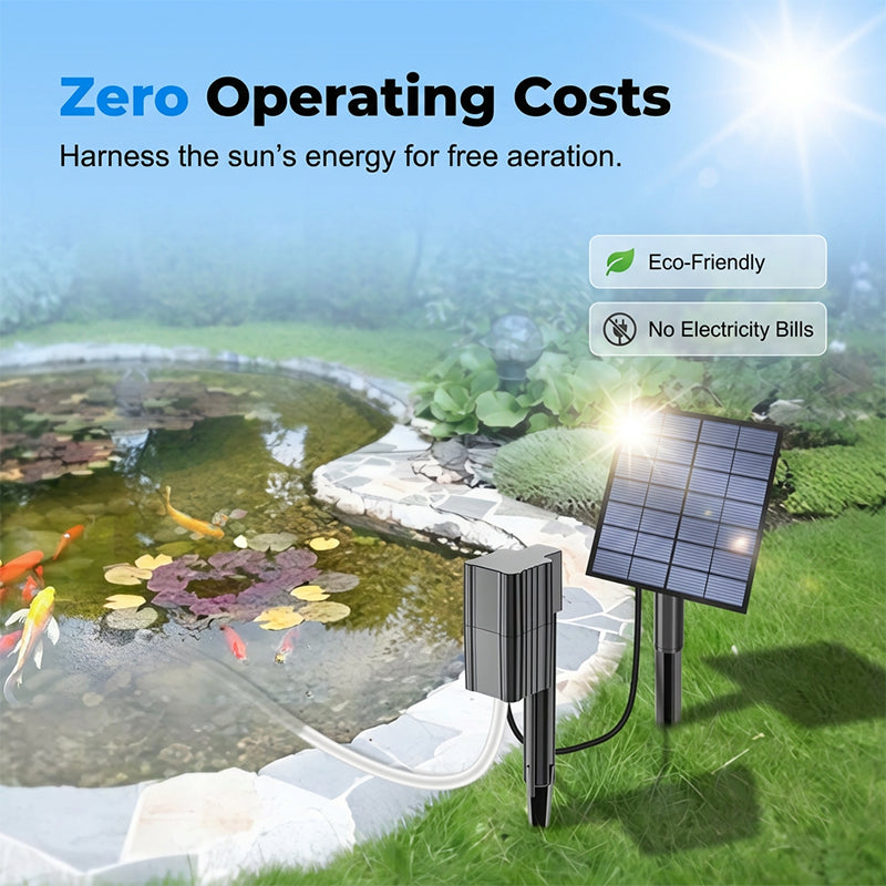 SolarBreeze™ — Ignite Your Pond’s Natural Energy with Pure, Sun-Powered Oxygen