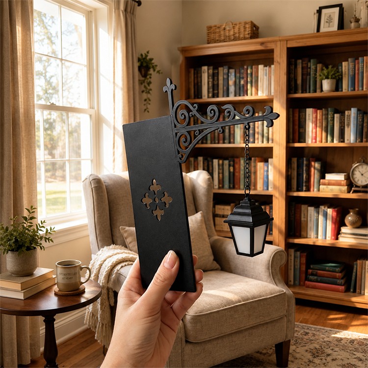 LuminaLuxe™ Streetlight Bookend — Cozy Up Your Space with Warmth and Unshakable Strength
