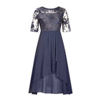 SilkAura™ Embroidered Cocktail Dress™ — Command Every Room with Effortless Elegance and Confidence