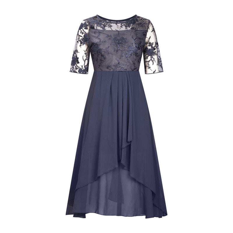 SilkAura™ Embroidered Cocktail Dress™ — Command Every Room with Effortless Elegance and Confidence