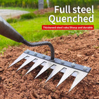 IronRoot™ 2-Piece Metal Weed Rake Set — Turn Backbreaking Garden Work into Effortless, Precise Power