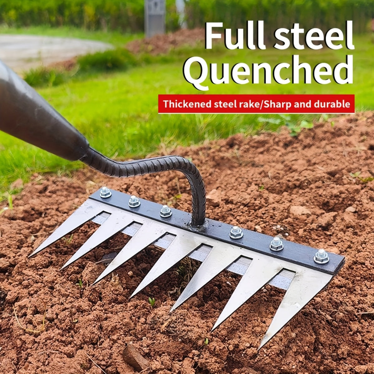 IronRoot™ 2-Piece Metal Weed Rake Set — Turn Backbreaking Garden Work into Effortless, Precise Power