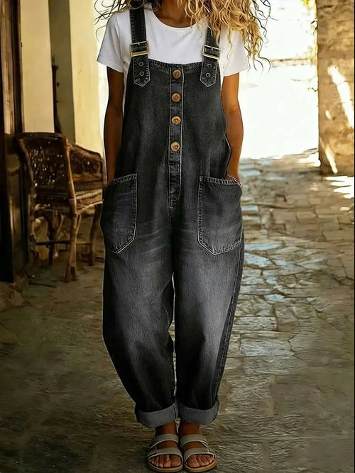BellaraFit™ Denim Jumpsuit — Effortless Comfort That Sets You Free and Turns Heads