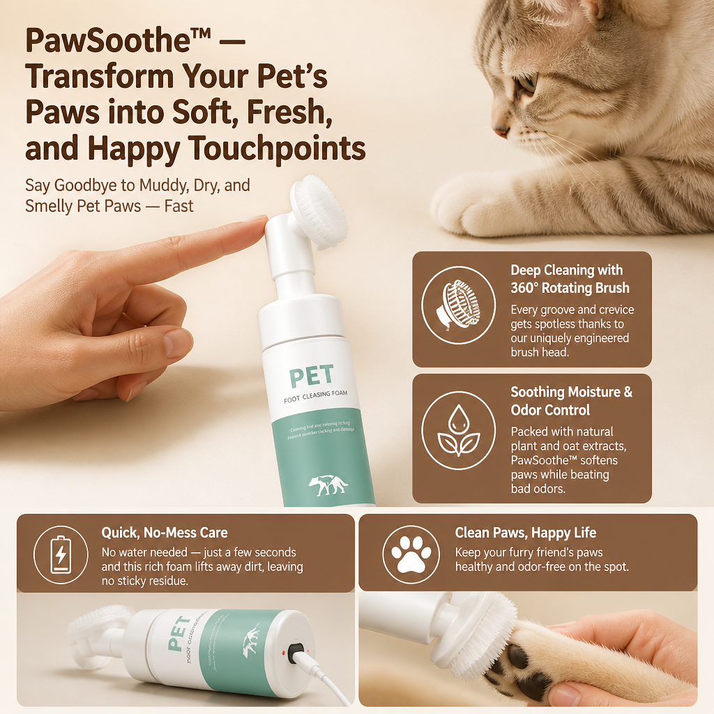 PawSoothe™ — Transform Your Pet’s Paws into Soft, Fresh, and Happy Touchpoints