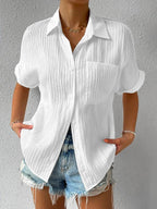 LuxeAura™ Blouse — Wrap Yourself in Flattering Comfort and Timeless Confidence