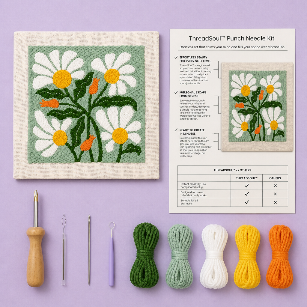 ThreadSoul™ — Melt Stress and Create Vibrant Art That Fills Your Soul with Calm