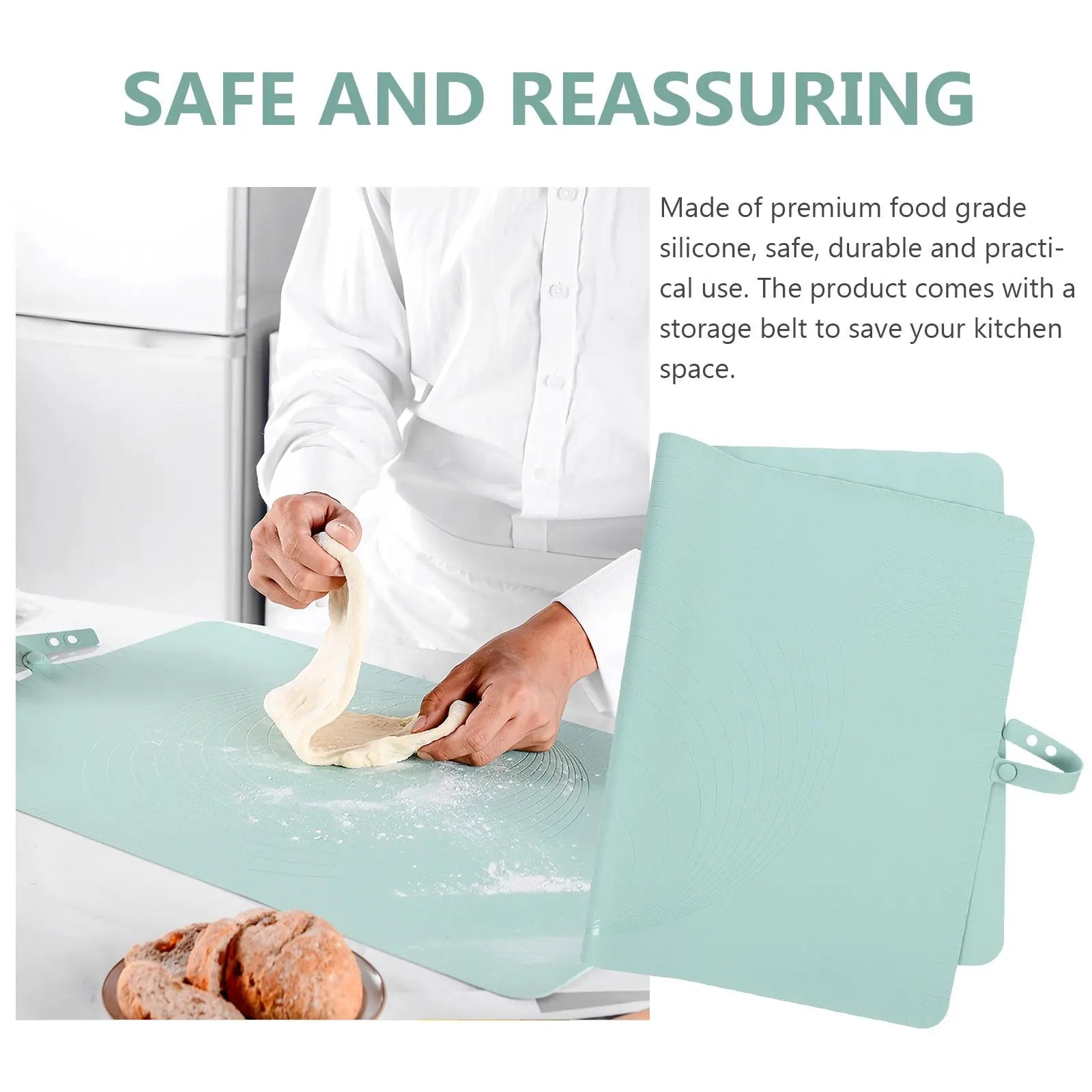 MaxPrep™ Giant Silicone Mat — Turn Baking Chaos Into Effortless, Mess-Free Magic