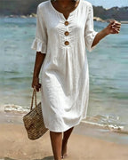 SerenaWave™ Denim Dress — Step Out Feeling Effortlessly Flattering and Confident