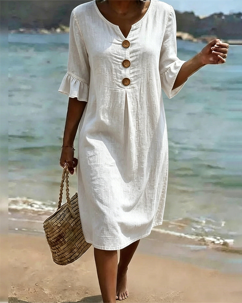 SerenaWave™ Denim Dress — Step Out Feeling Effortlessly Flattering and Confident