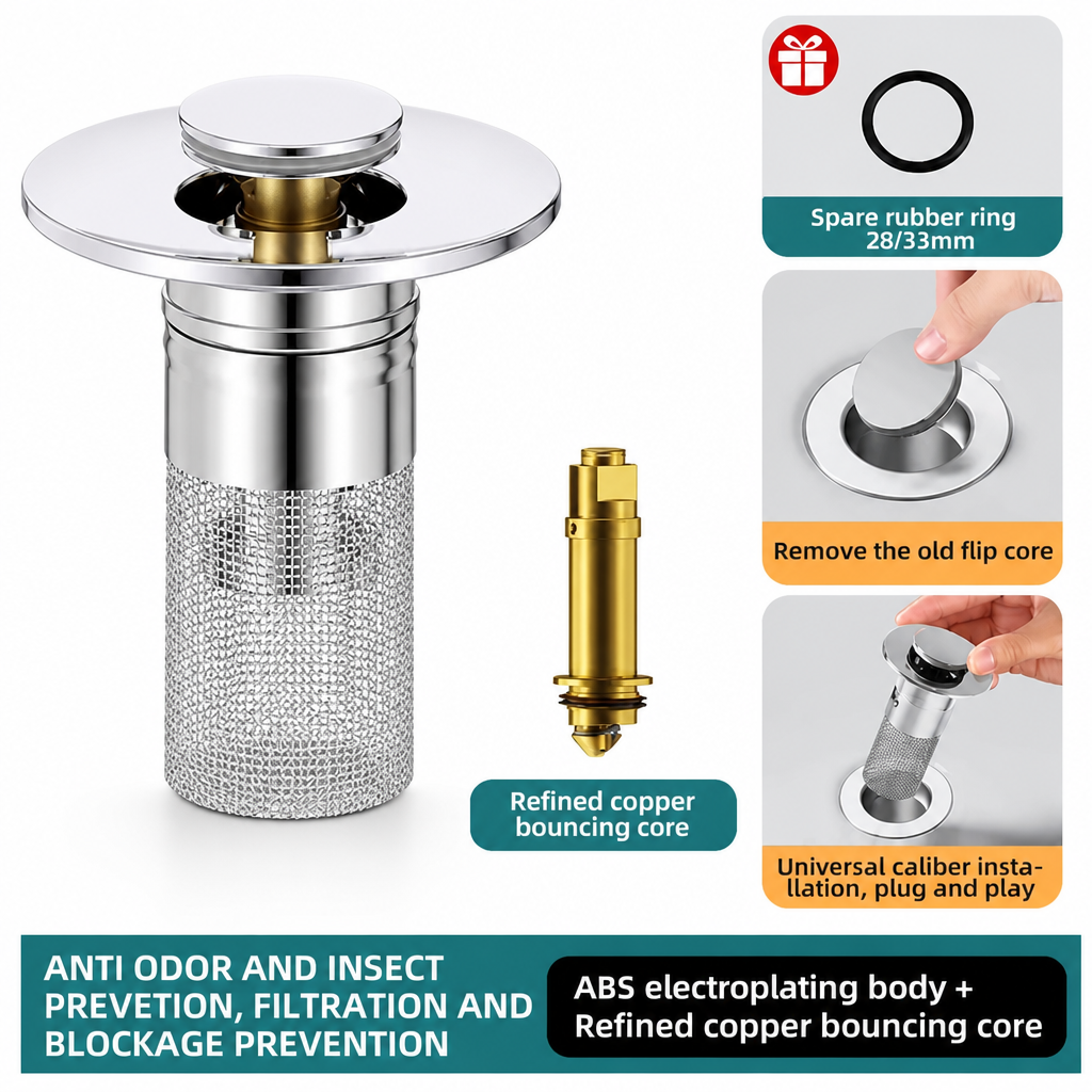 ClearFlowGuard™ — End Drain Drama and Enjoy a Smooth, Stress-Free Bathroom Every Day