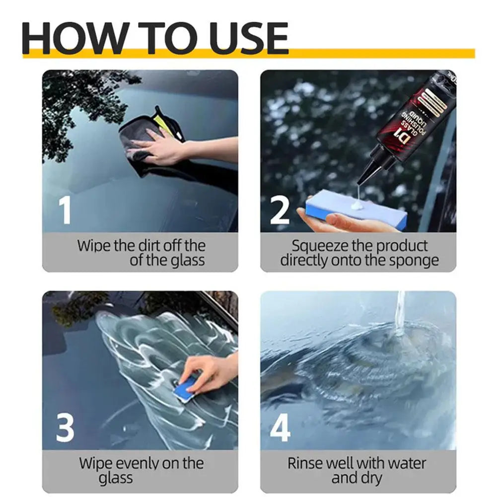 ClariShine™ Polishing Liquid — Reveal Spotless, Crystal-Clear Glass That Makes Every Drive Safer