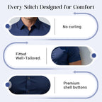 VeroLuxe™ Men's Non-Iron Shirts — Look Sharp and Feel Confident Without a Single Crease
