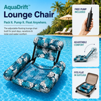 AquaSoothe™ Inflatable Pool Lounge Chair — Float Cool, Relax Upright, Shine Bright