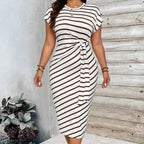 LunaSilk™ Leopard Knot Dress — Wrap Yourself in Confidence and Unforgettable Style